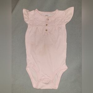 Carter's 24m Pink Ruffle Sleeve Bodysuit Onezie